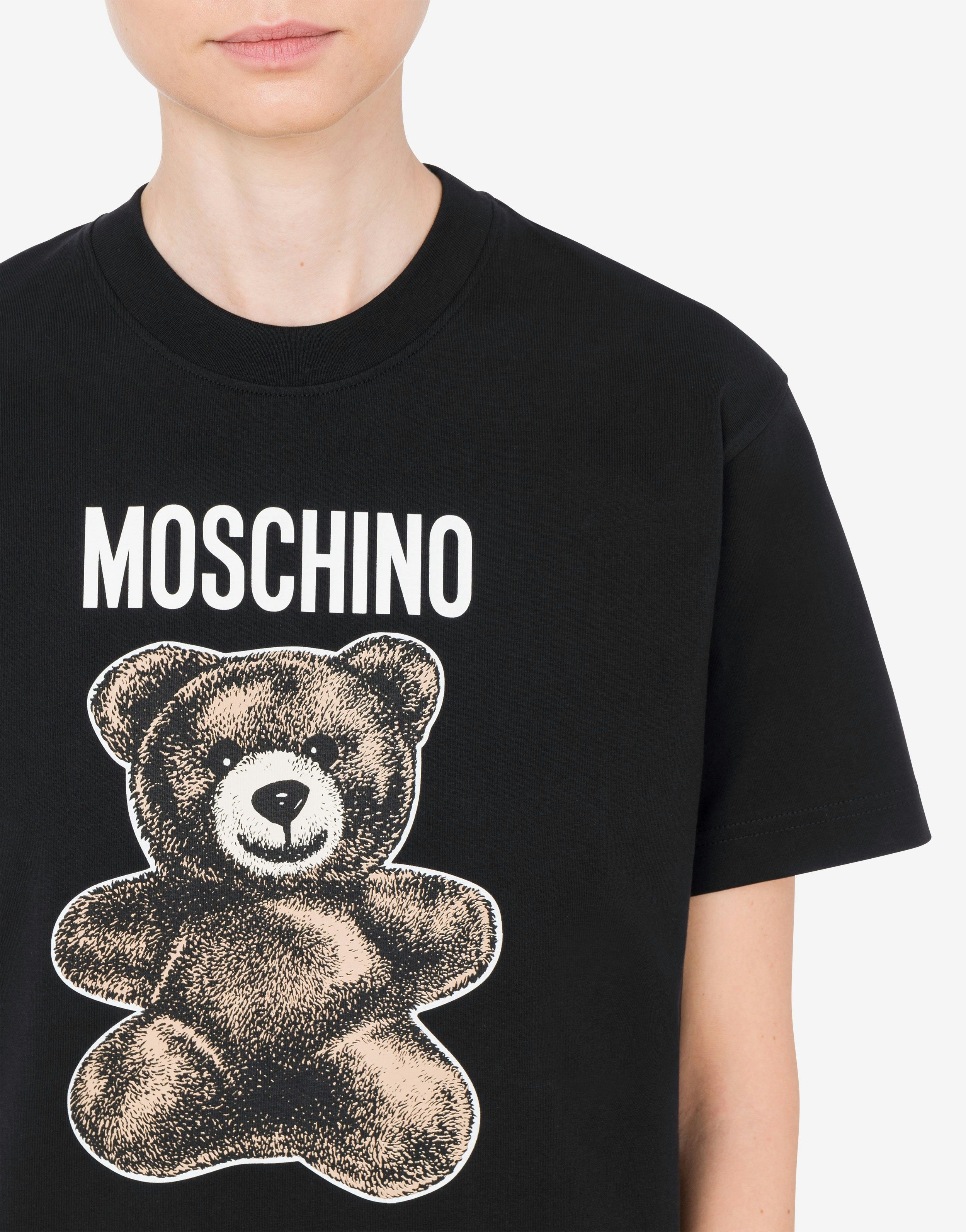 ORGANIC JERSEY T-SHIRT MOSCHINO TEDDY BEAR - 4
