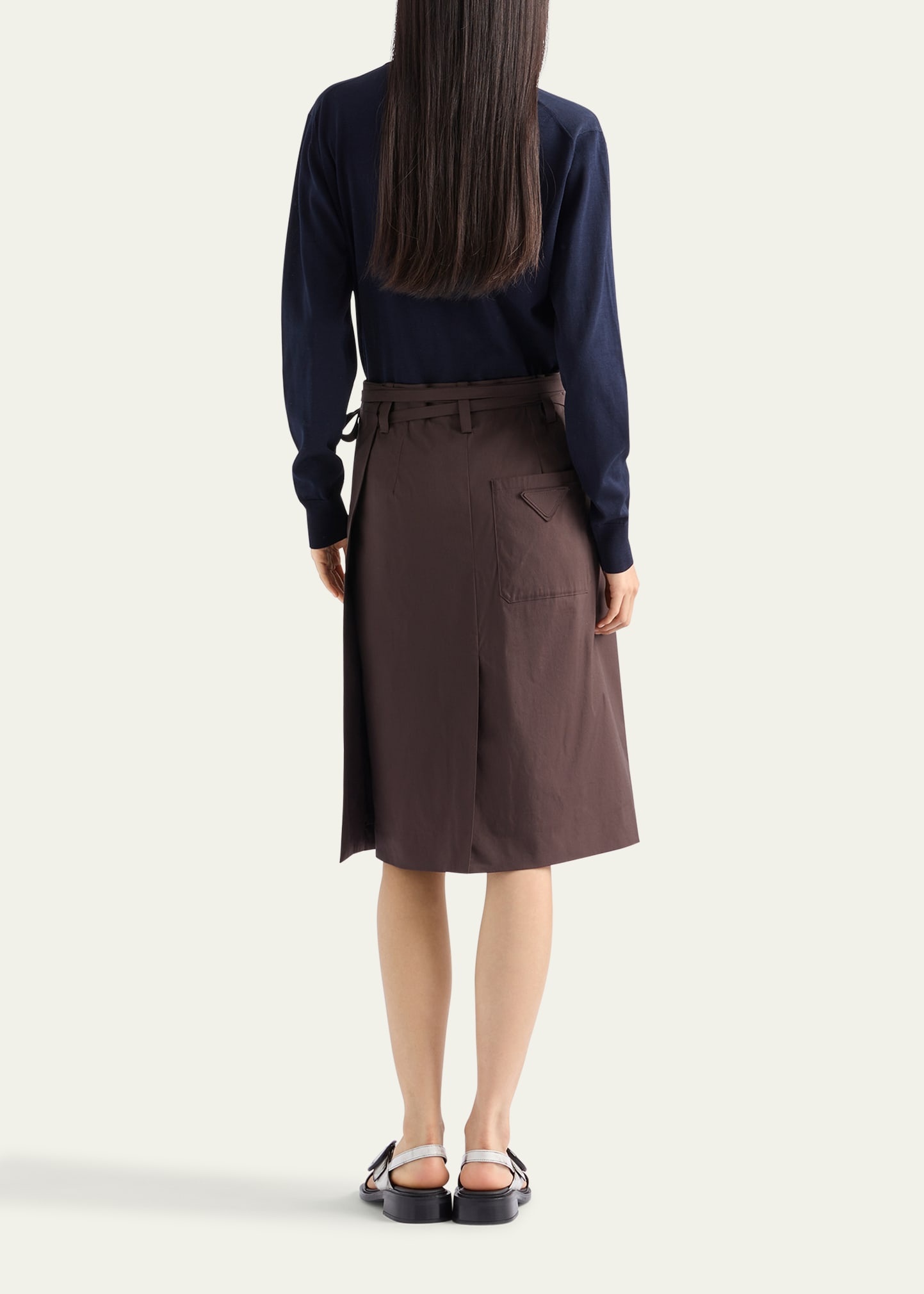 Poplin Poplin Wrap Skirt - 3