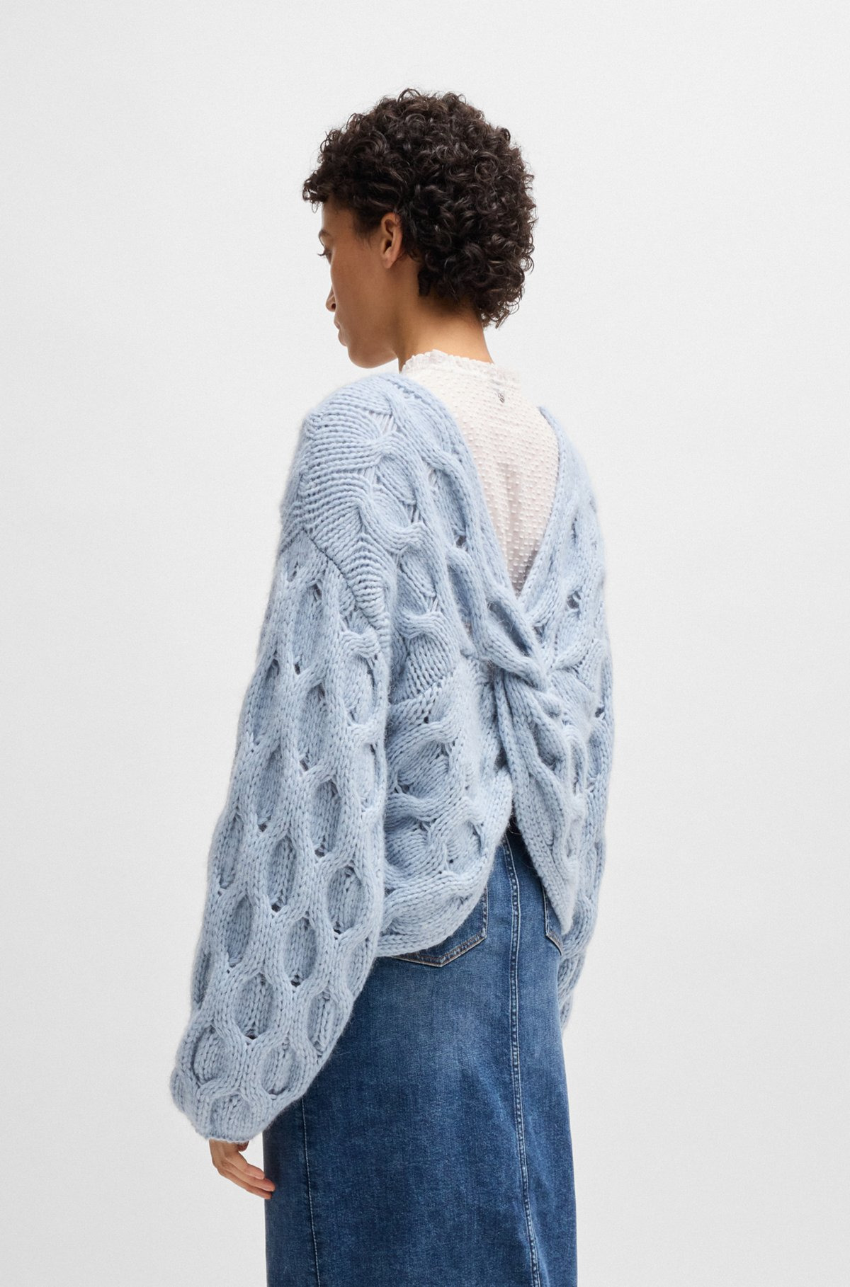 REVERSIBLE SWEATER IN AN OVERSIZE FIT - 4