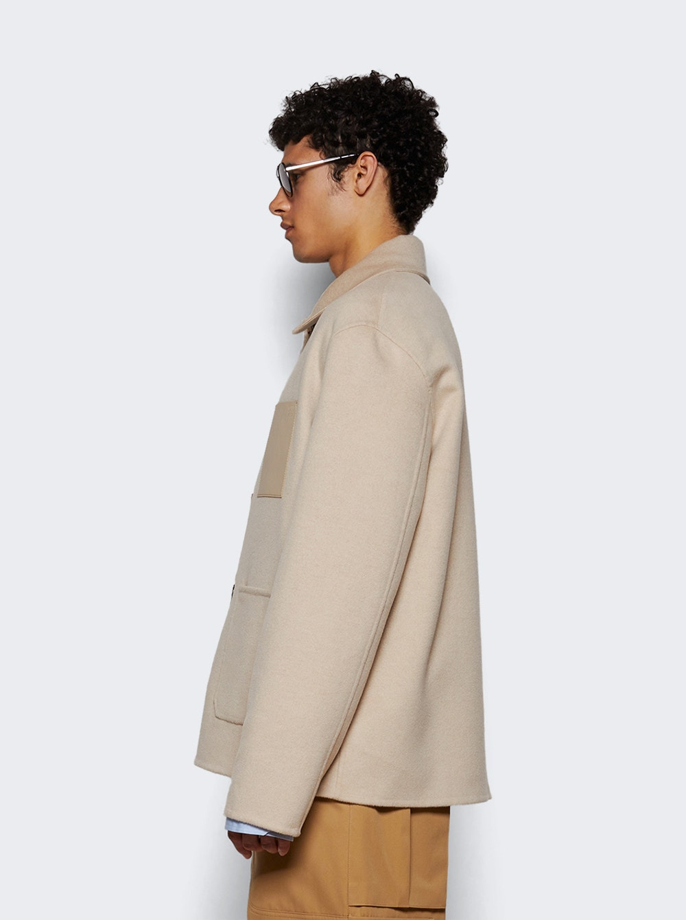 Workwear Jacket Light Beige Melange - 3