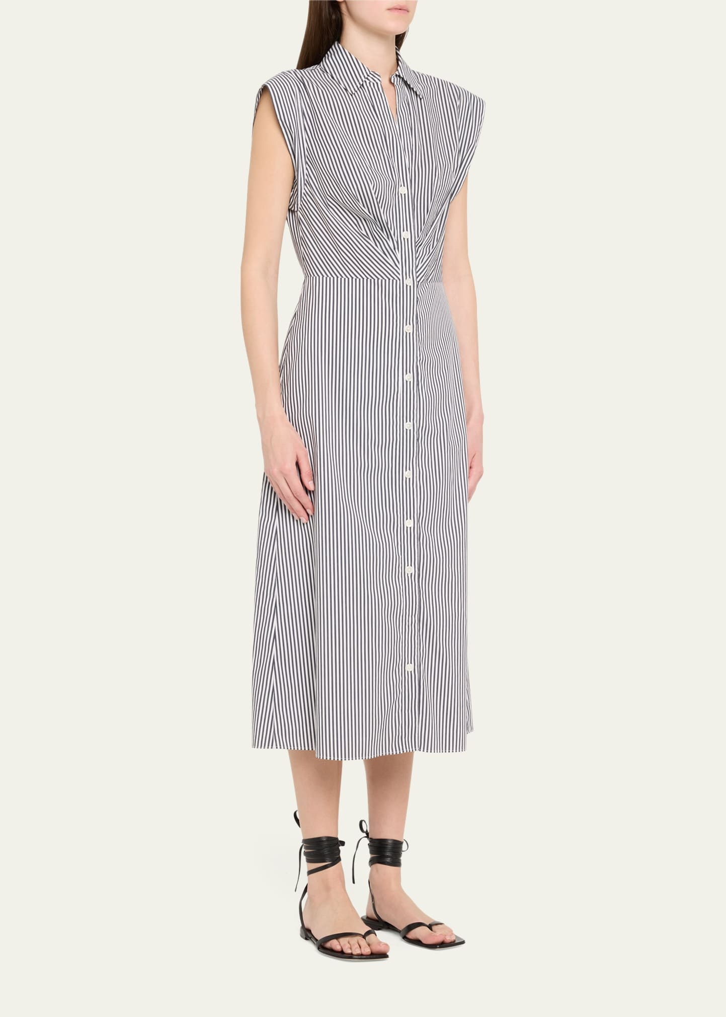 Haydon Stripe Shirtdress - 4