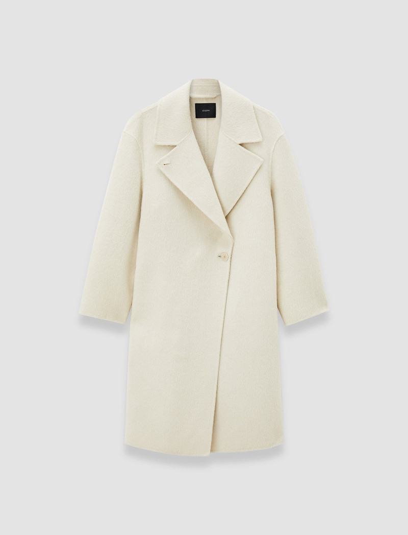 Yves Brushed Double Face Alpaca Coat 1