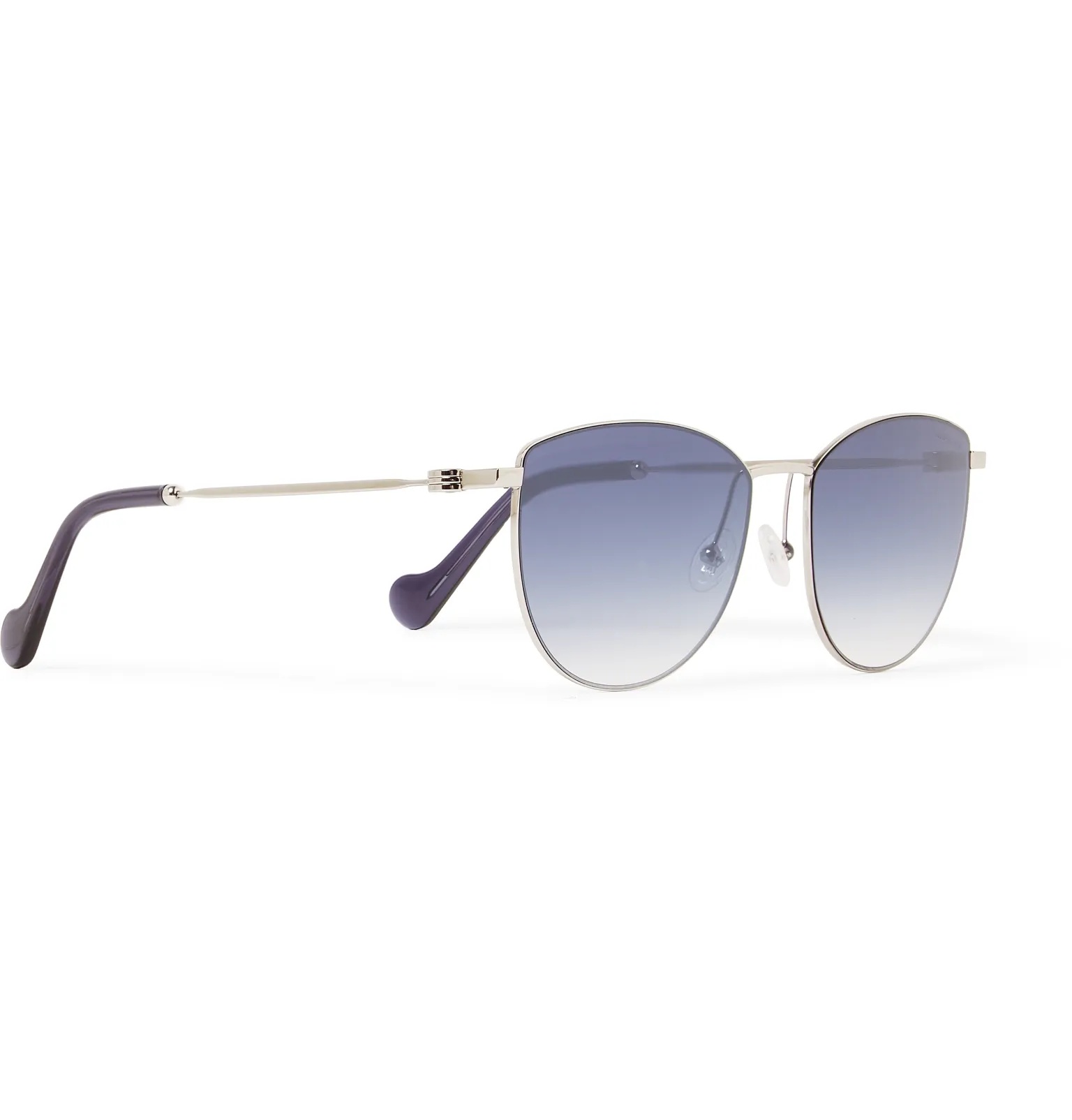 Round-Frame Acetate and Silver-Tone Sunglasses - 3