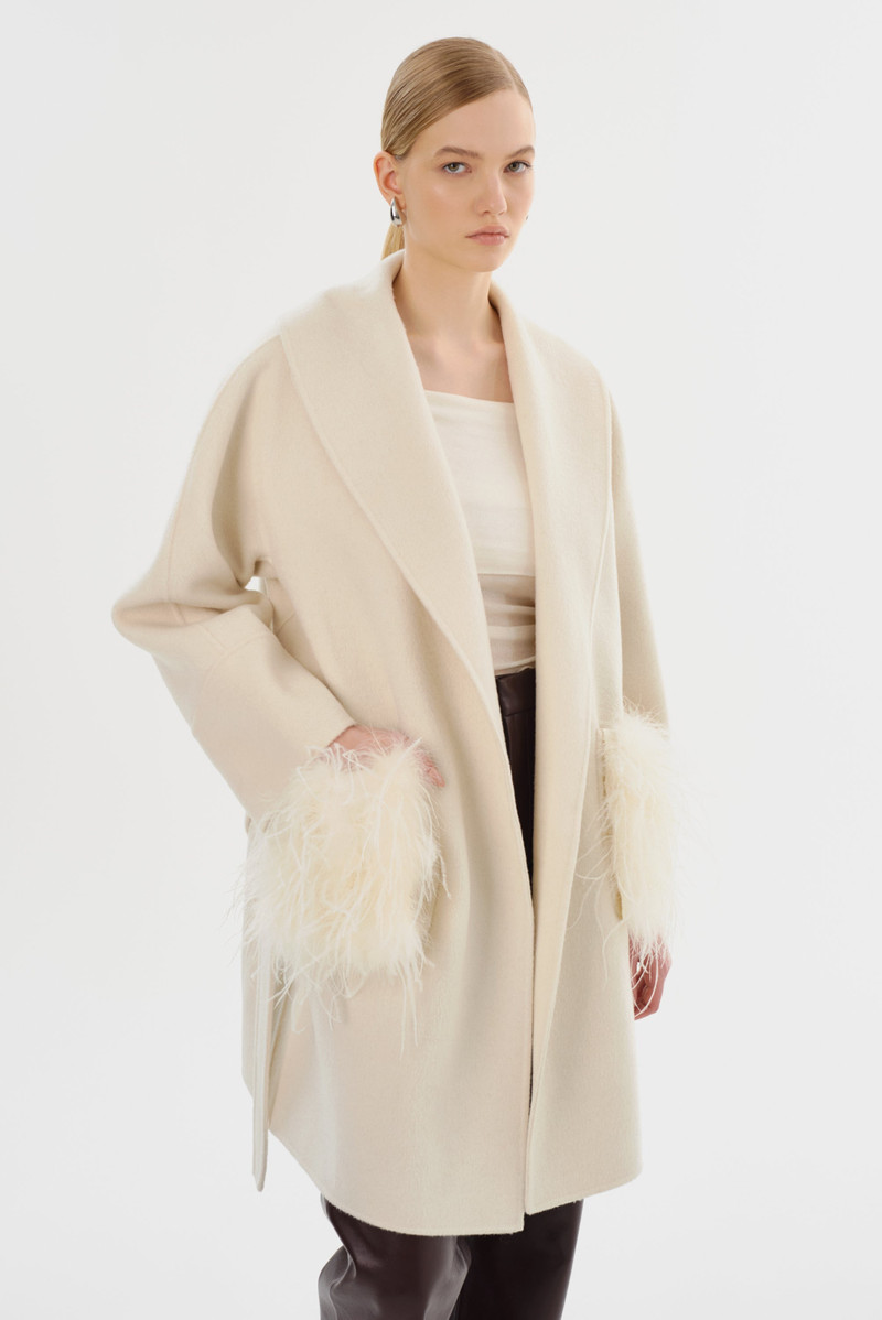 MARIE | Shawl Collar Wool Coat 3