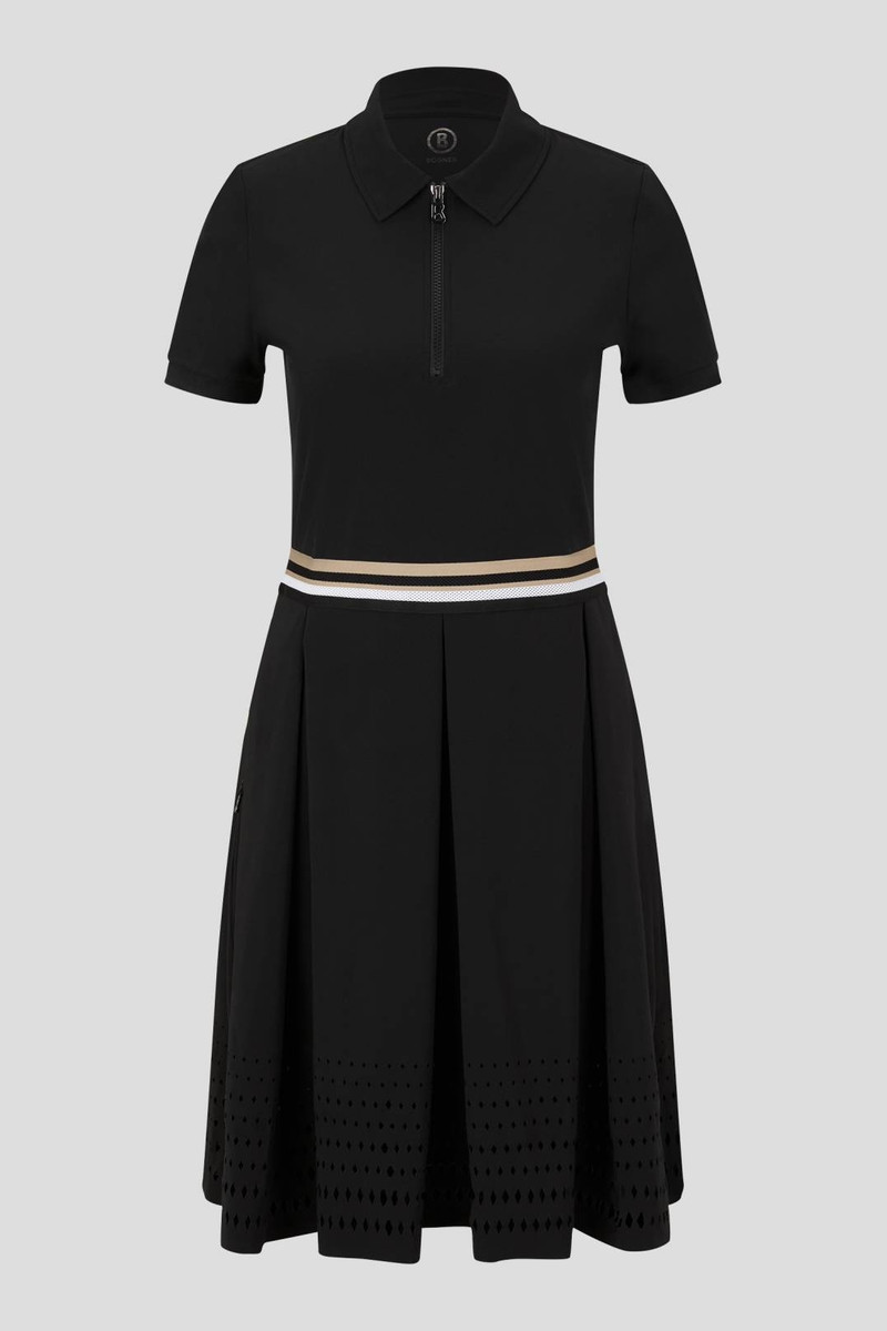 JANIKA PERFORMANCE DRESS IN BLACK 1