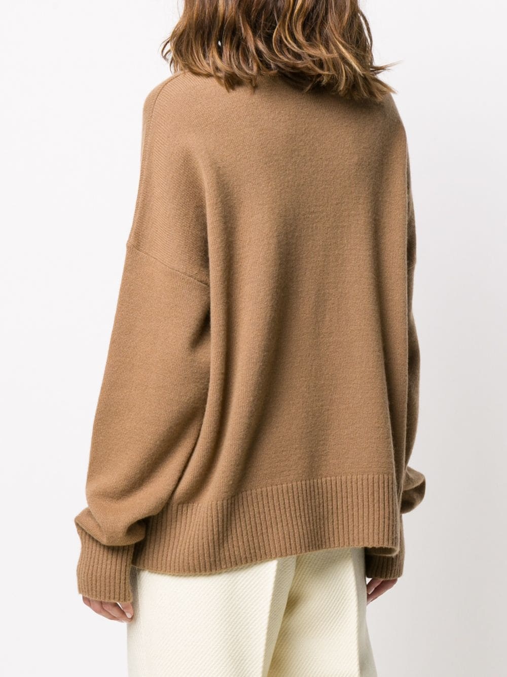 oversized turtle neck jumper - 4