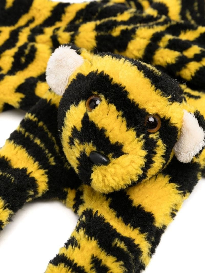 faux-fur tiger scarf - 2