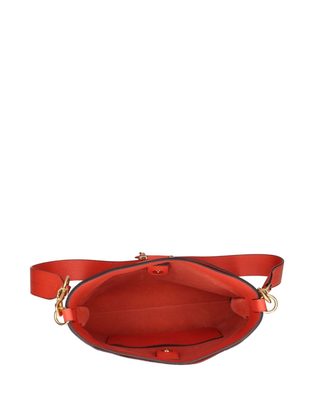 Joan leather ring-detail shoulder bag - 2