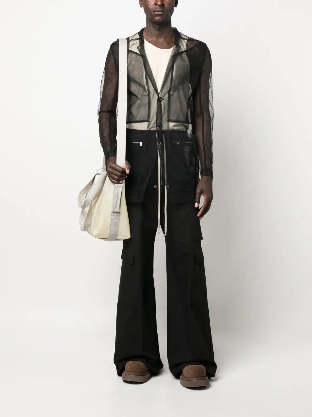 SHEER BUTTONED SHIRT - 2
