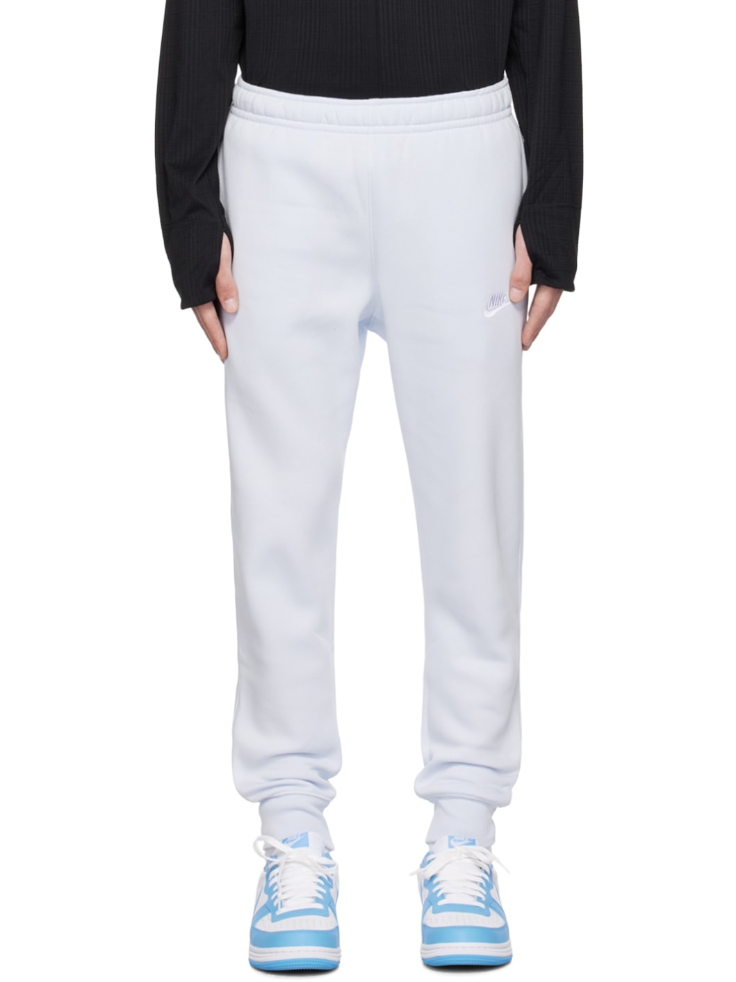 Gray Sportswear Club Sweatpants - 1