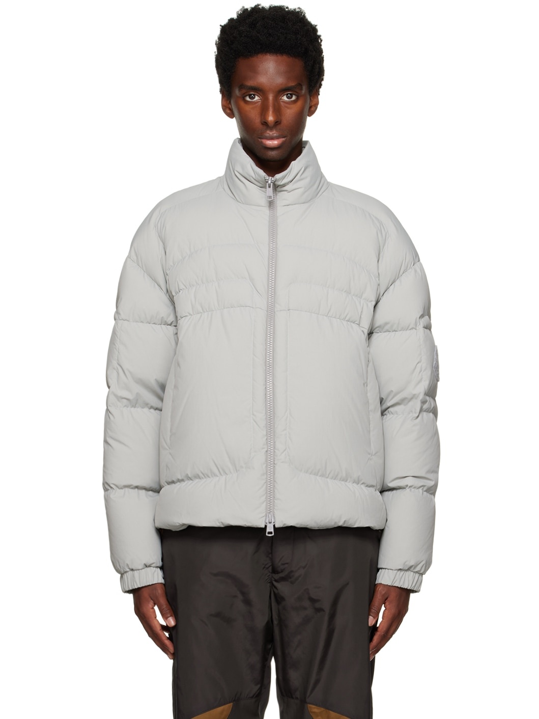 Gray Dofida Down Jacket - 1