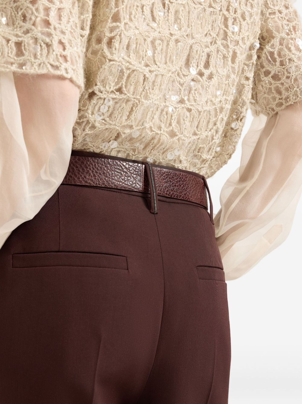Brunello Cucinelli Women Wool Blend Trousers - 2