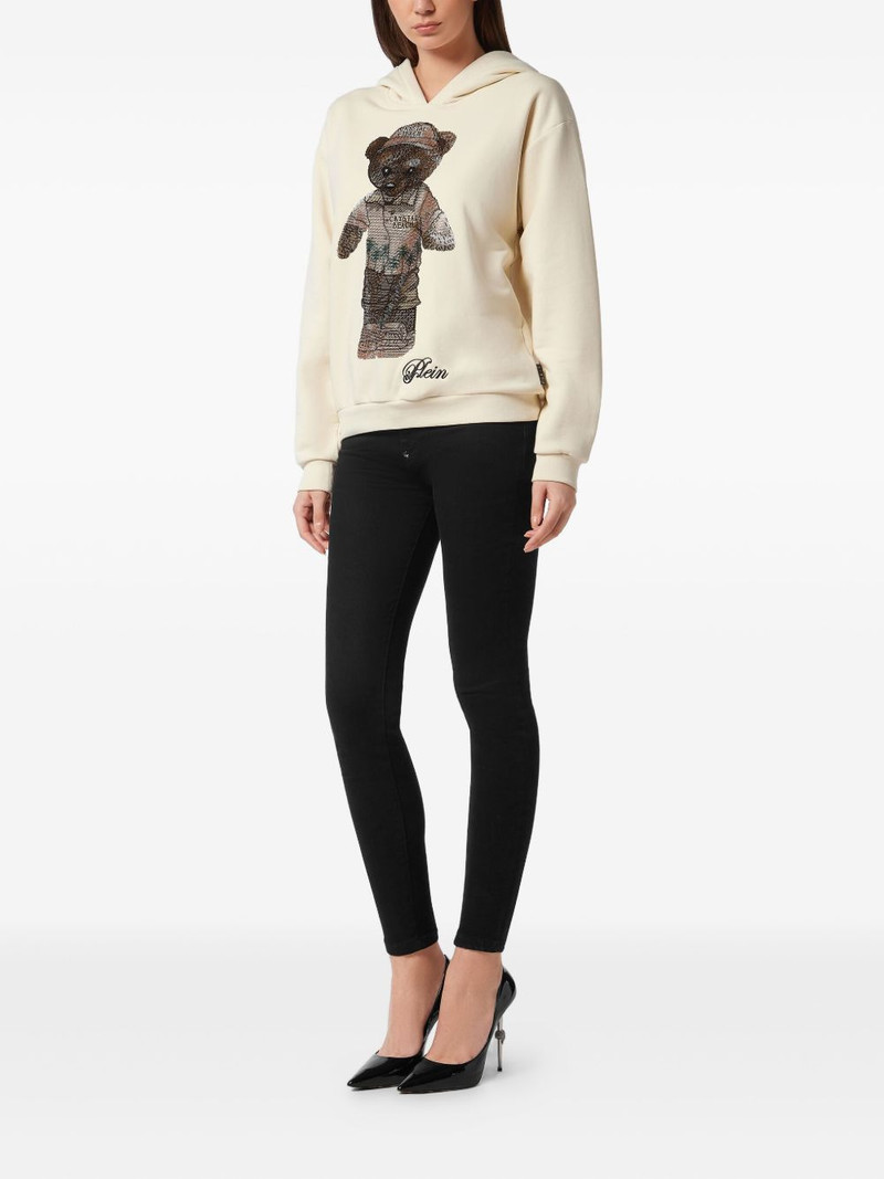 PHILIPP PLEIN Teddy Beach crystal hoodie outlook