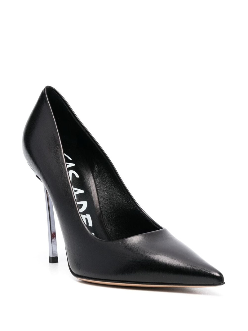 CASADEI sculpted-heel 110mm leather pumps outlook