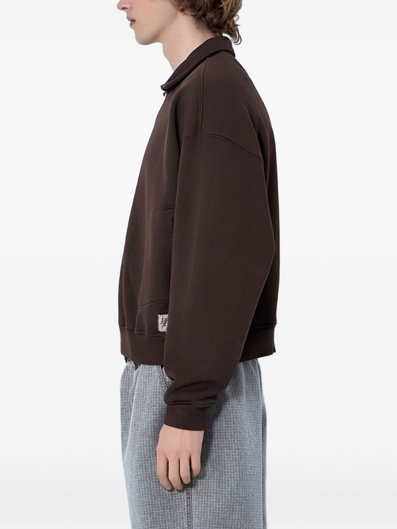 BRAIN DEAD half-zip collared sweater outlook