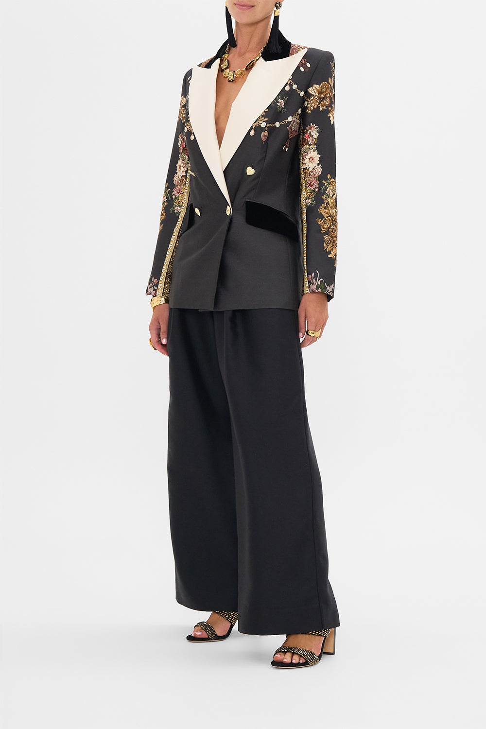 DOUBLE BREASTED SUIT JACKET - 4