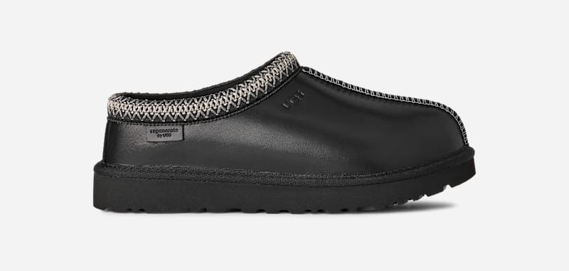 ® Women's Tasman Leather Regen Slippers in Black 1