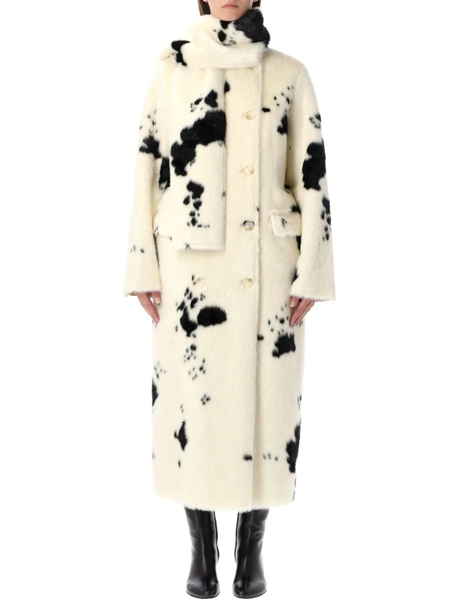 Stand Studio Palmer Faux Fur Coat With Detachable Scarf - 1