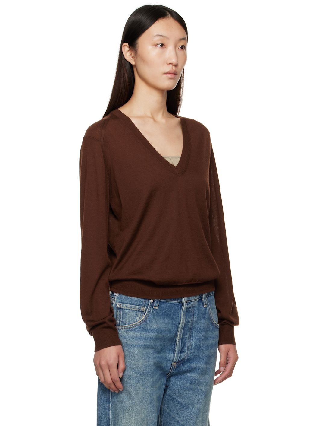 Brown Julio Cashmere Sweater - 2