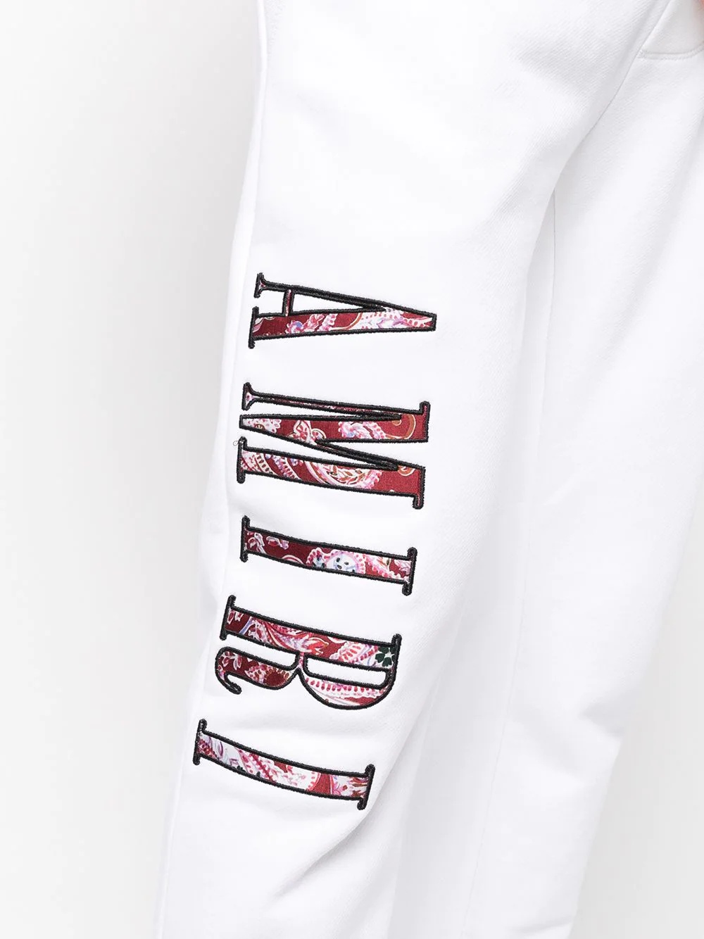 embroidered-logo sweatpants - 5