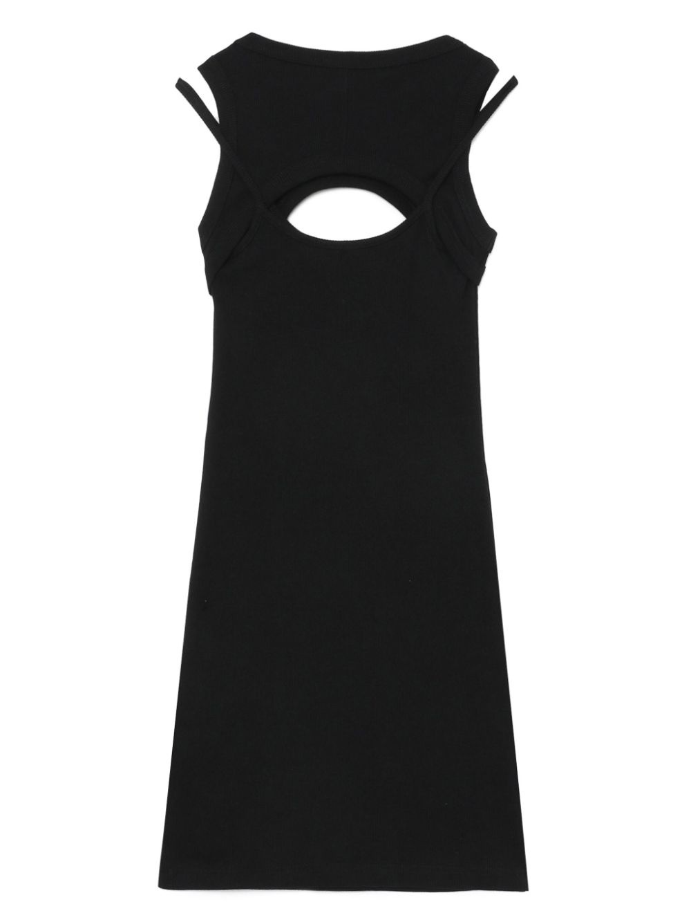 logo-print cut-out minidress - 7