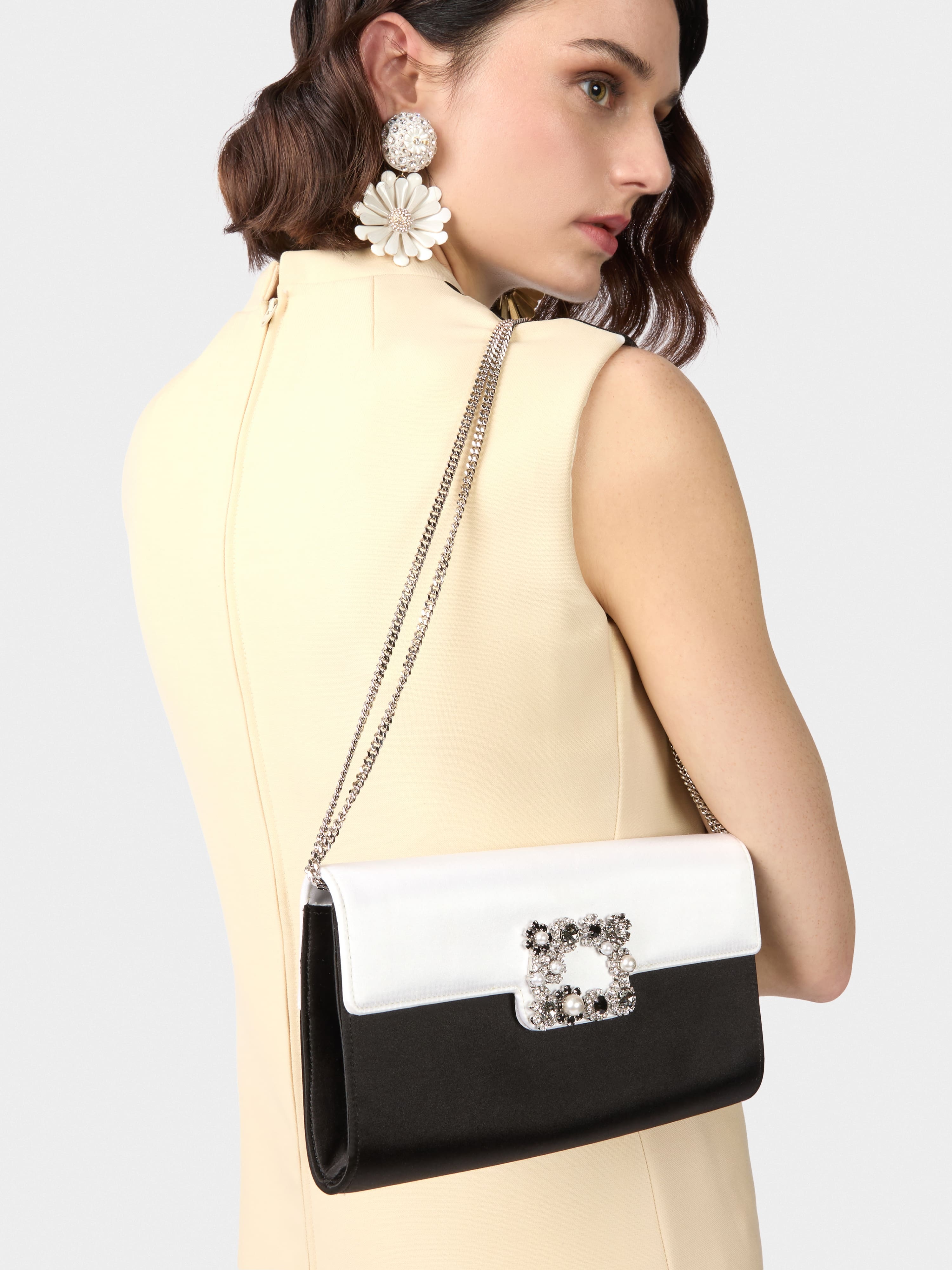 Efflorescence Clutch in satin - 8