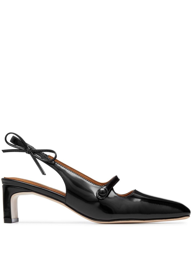 Bow 50mm square-toe pumps 1