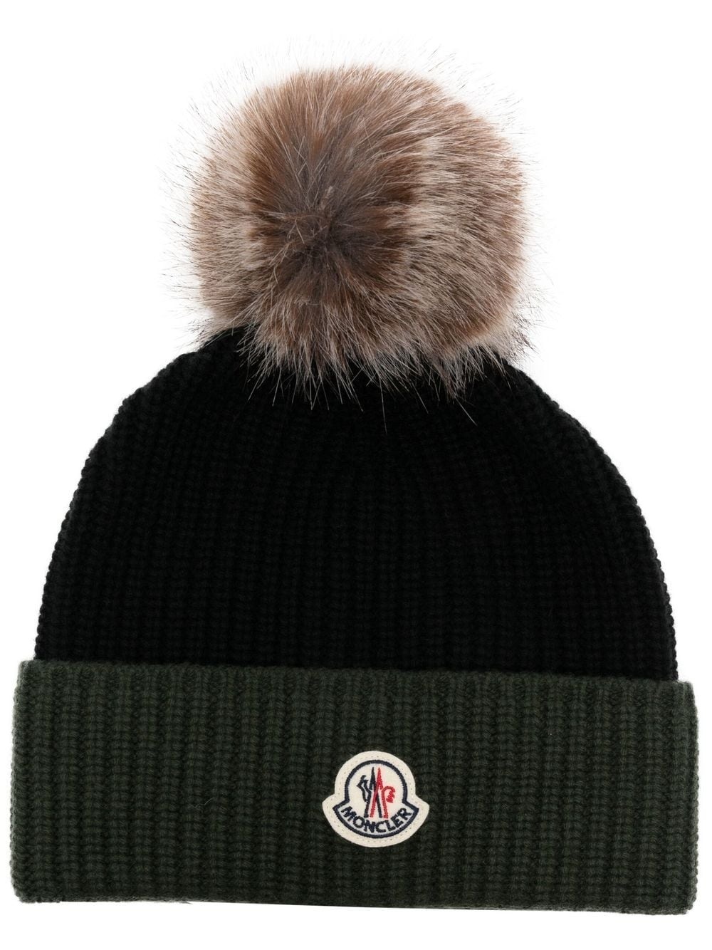 logo patch beanie hat - 1