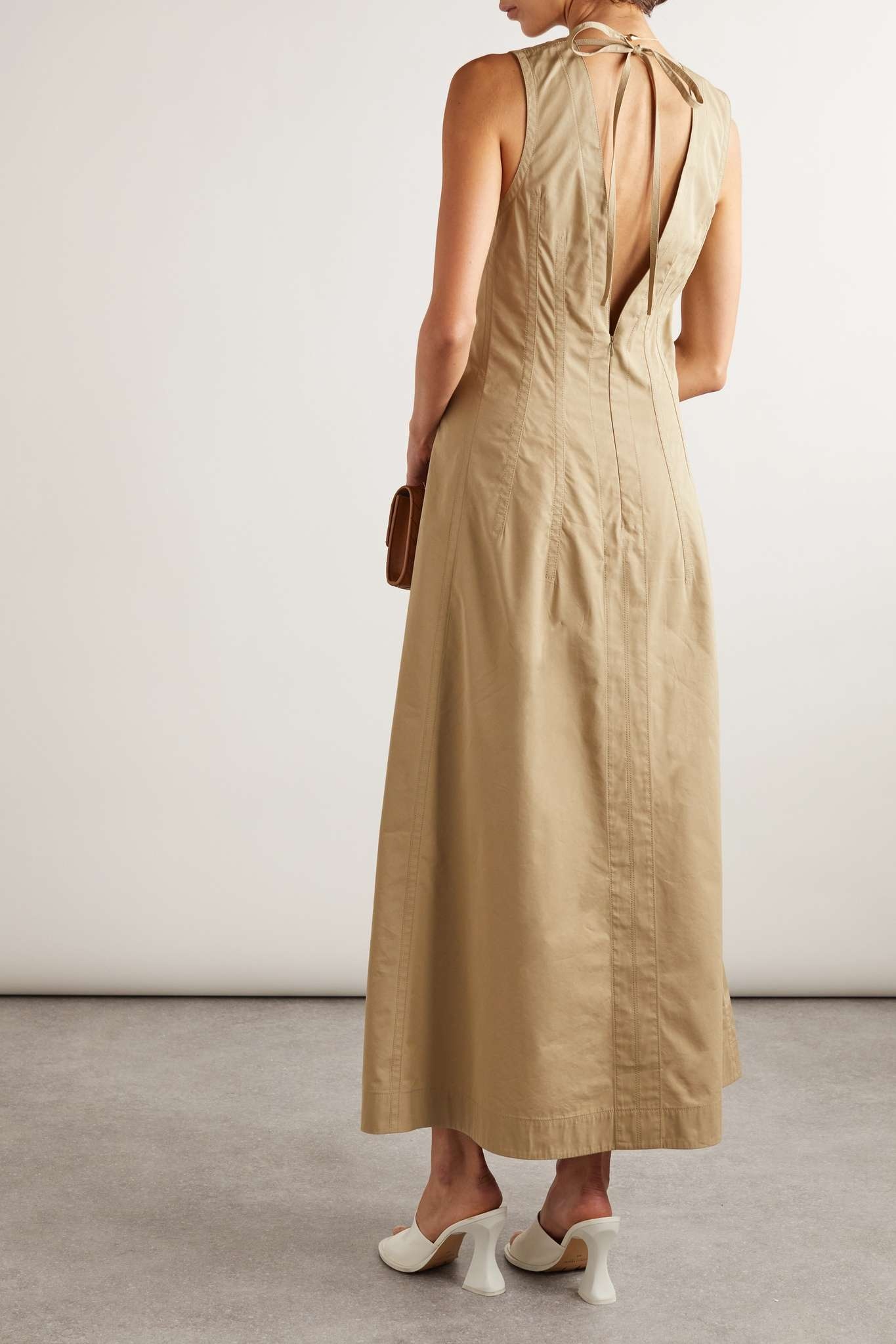 ワンピース BOTTEGA VENETA Cappuccino cotton blend dress Bottega Veneta Cappuccino cotton blend dress