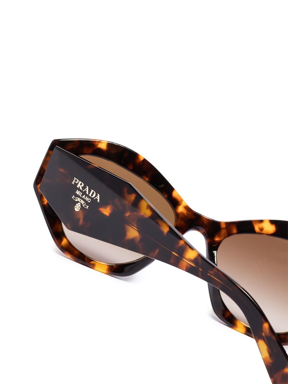 tortoiseshell-effect cat-eye frame sunglasses - 3