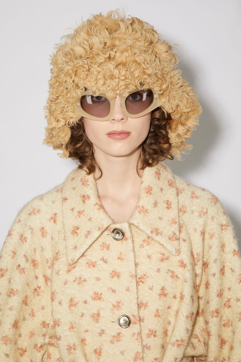 Floral car coat - Cream/red 7