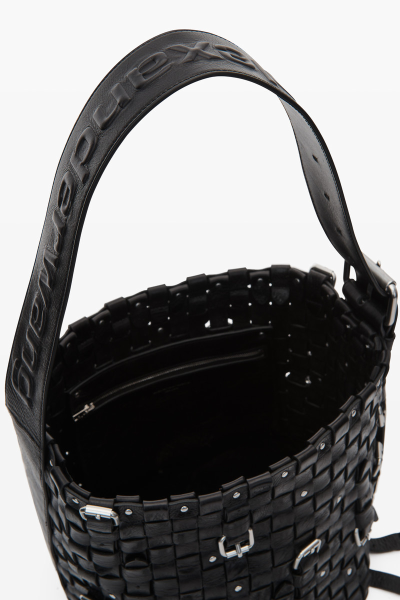 lock medium crackle leather hobo 4