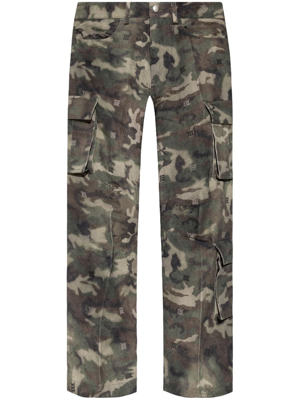 camo-print trousers - 1