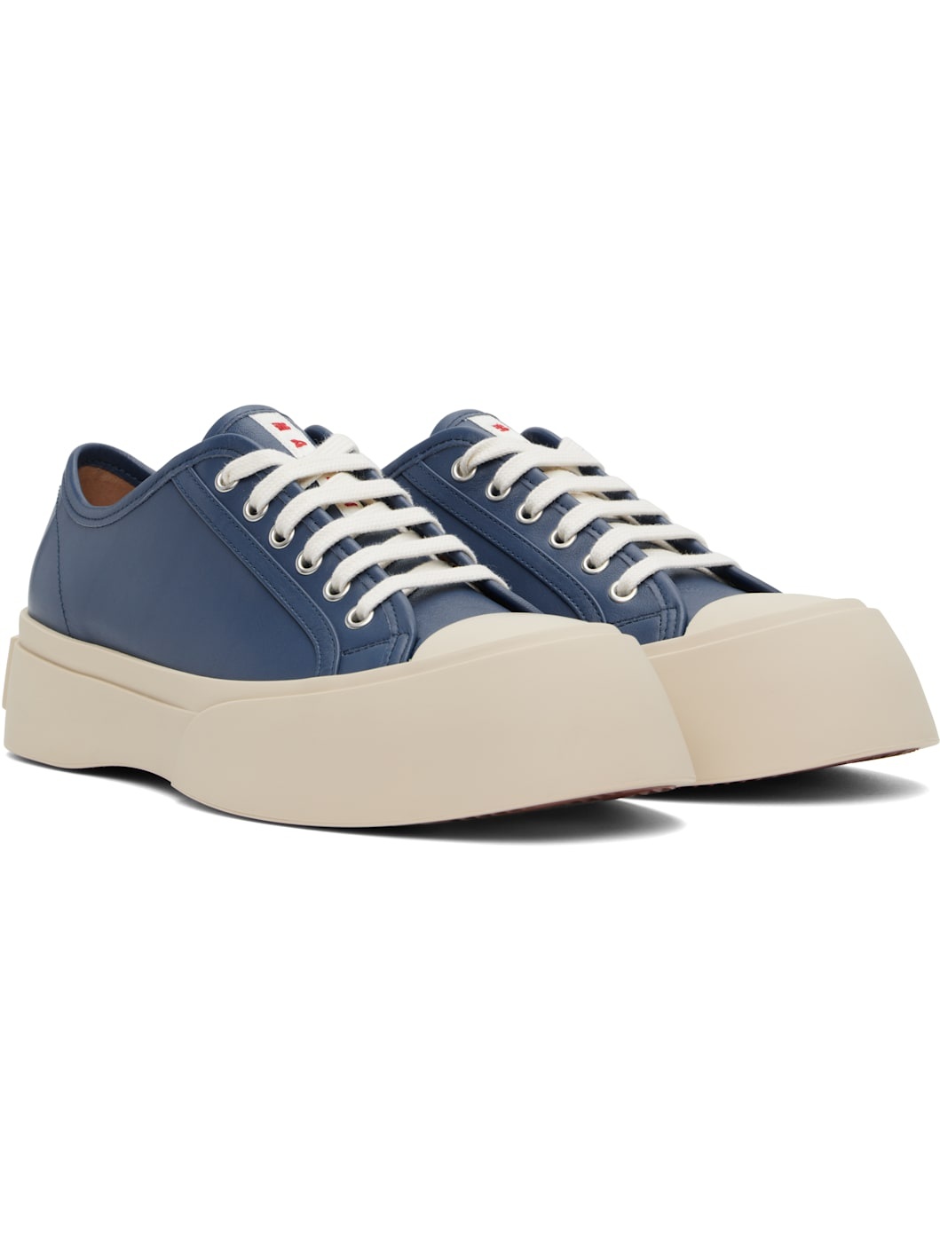 Navy Nappa Leather Pablo Sneakers - 4
