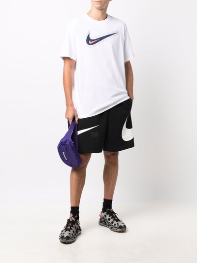 Nike logo print track shorts outlook