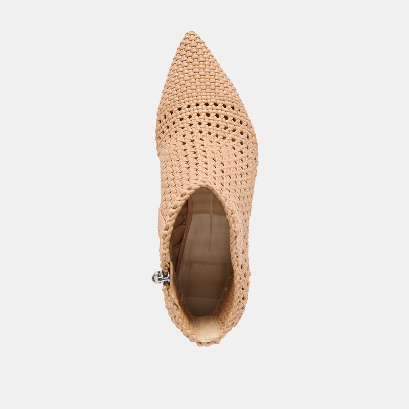 EMBRY BOOTIES LT TAN WOVEN STELLA 8