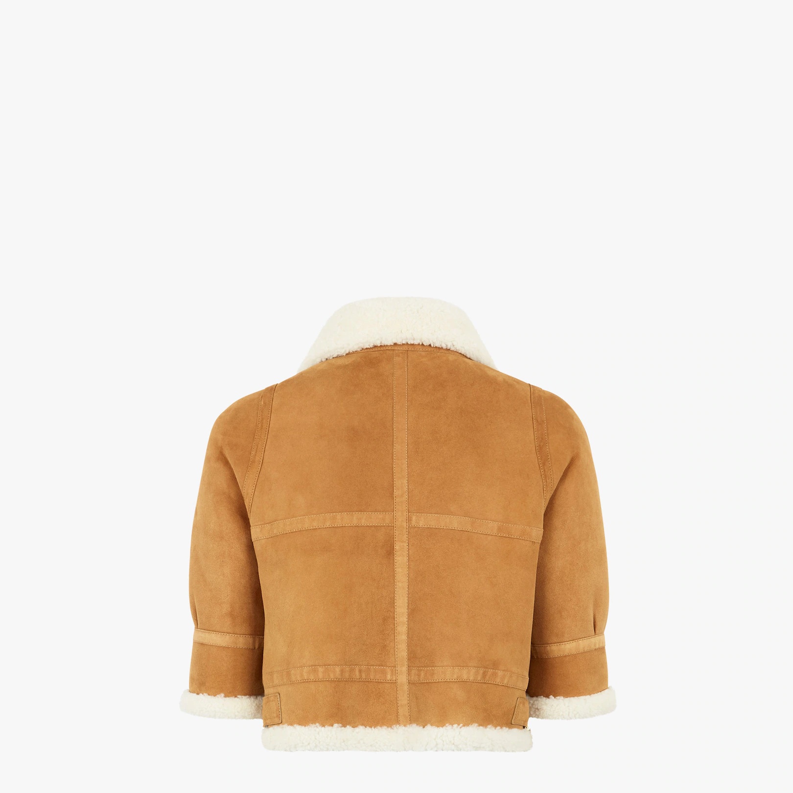 Brown leather bomber - 2