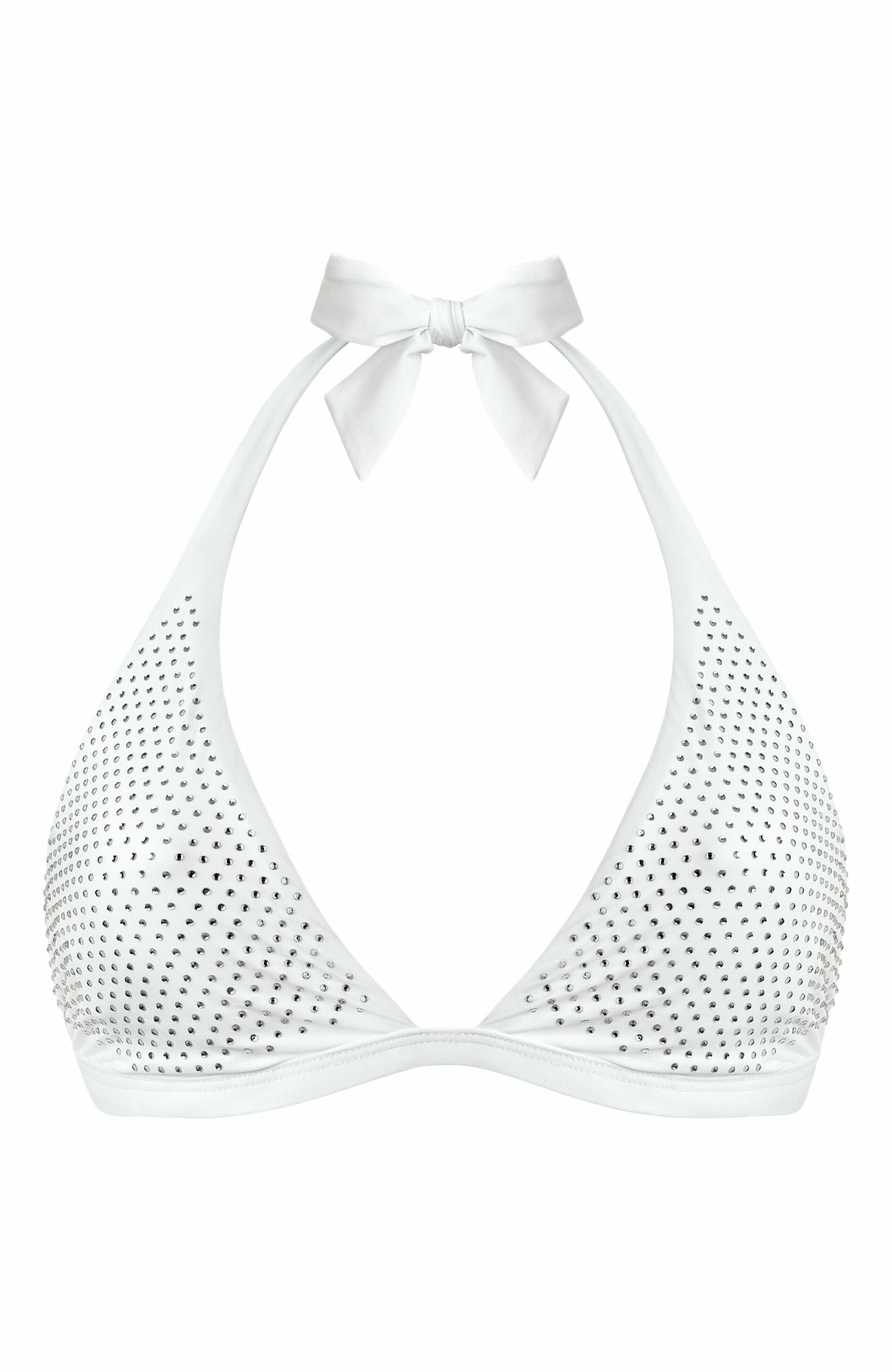 Vilebrequin Women's Strass Halter Bikini Top Strass in Blanc at Nordstrom - 2