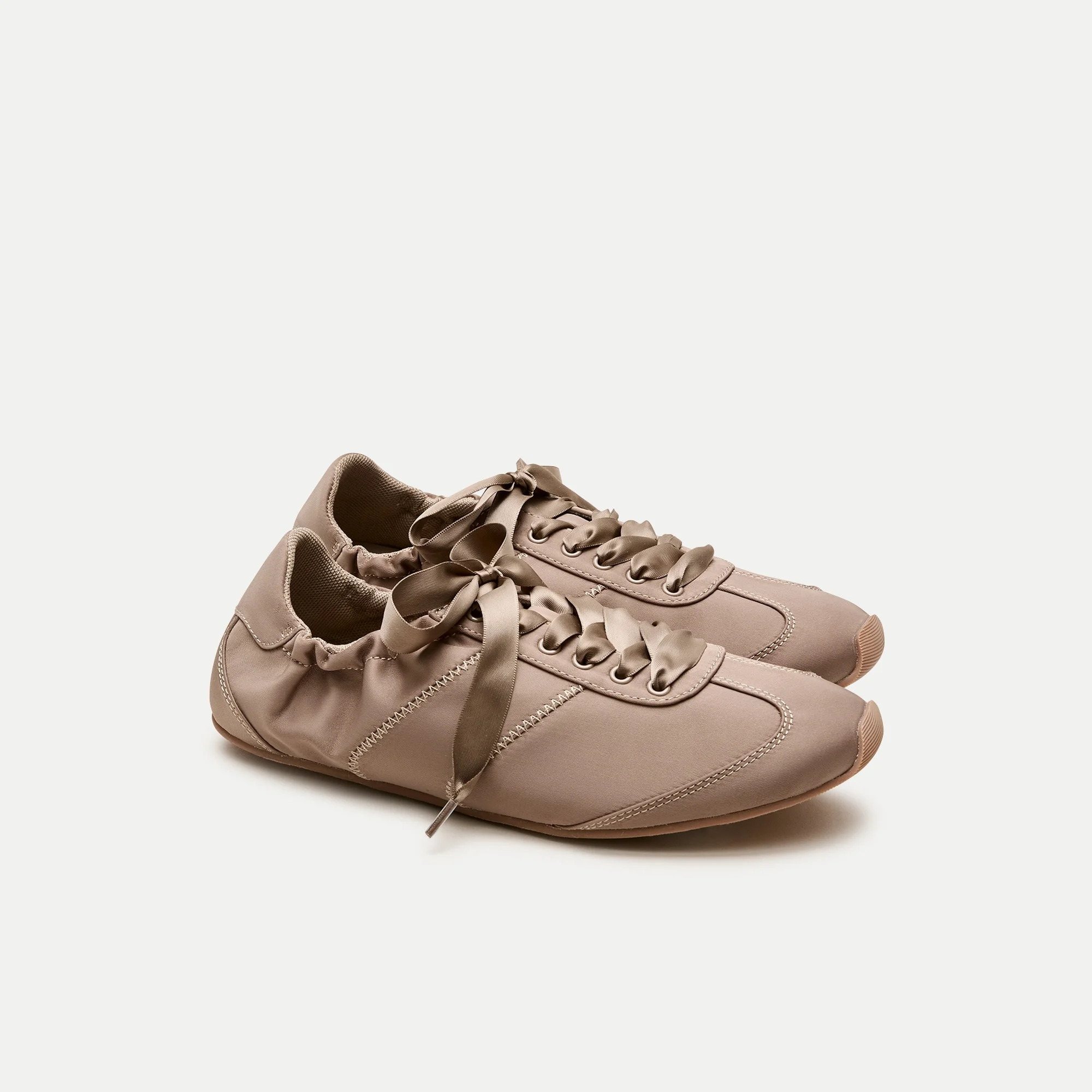 Ballet sneakers in satin - 1