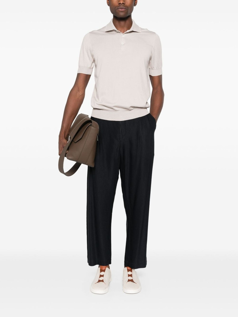 Brunello Cucinelli fine-knit polo shirt outlook