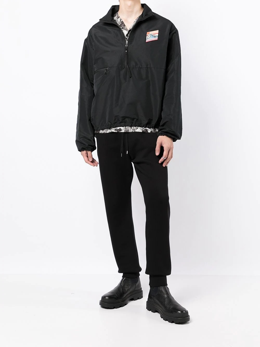 embossed logo tapered track trousers - 2