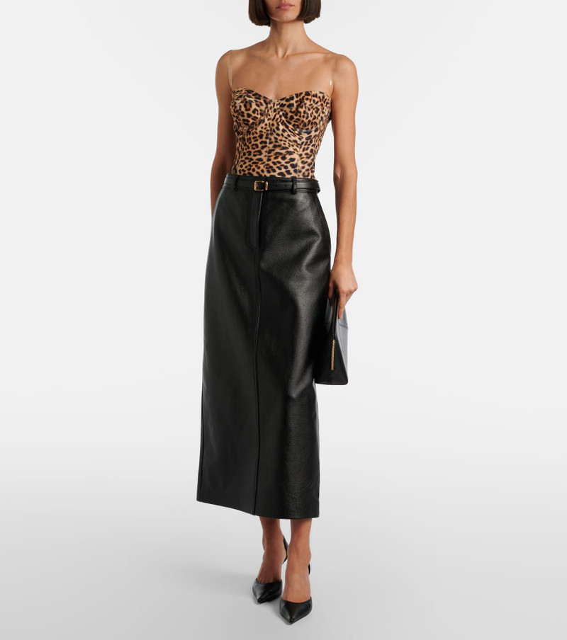 NORMA KAMALI Mio printed bodysuit outlook