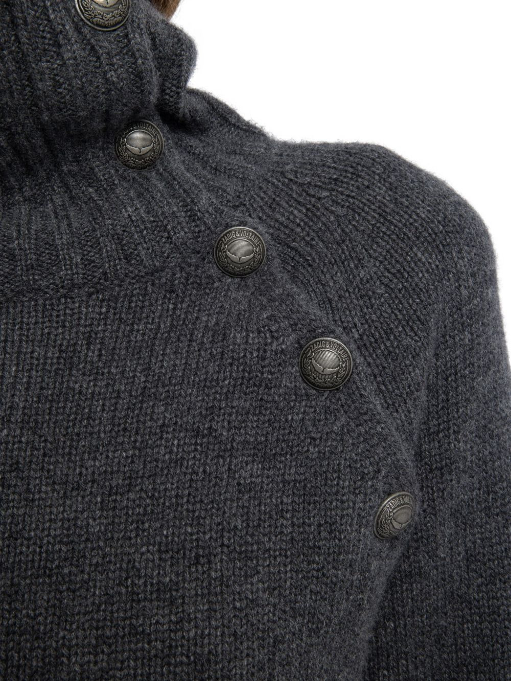 Mora high-neck button-detail sweater - 5