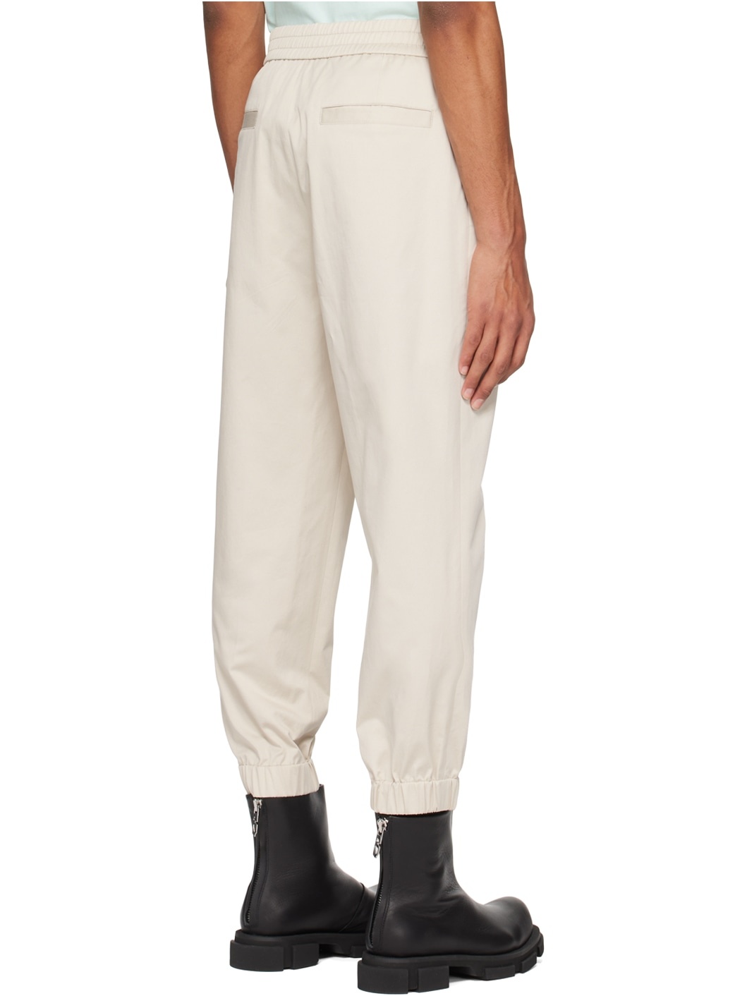Beige Four-Pocket Trousers - 3