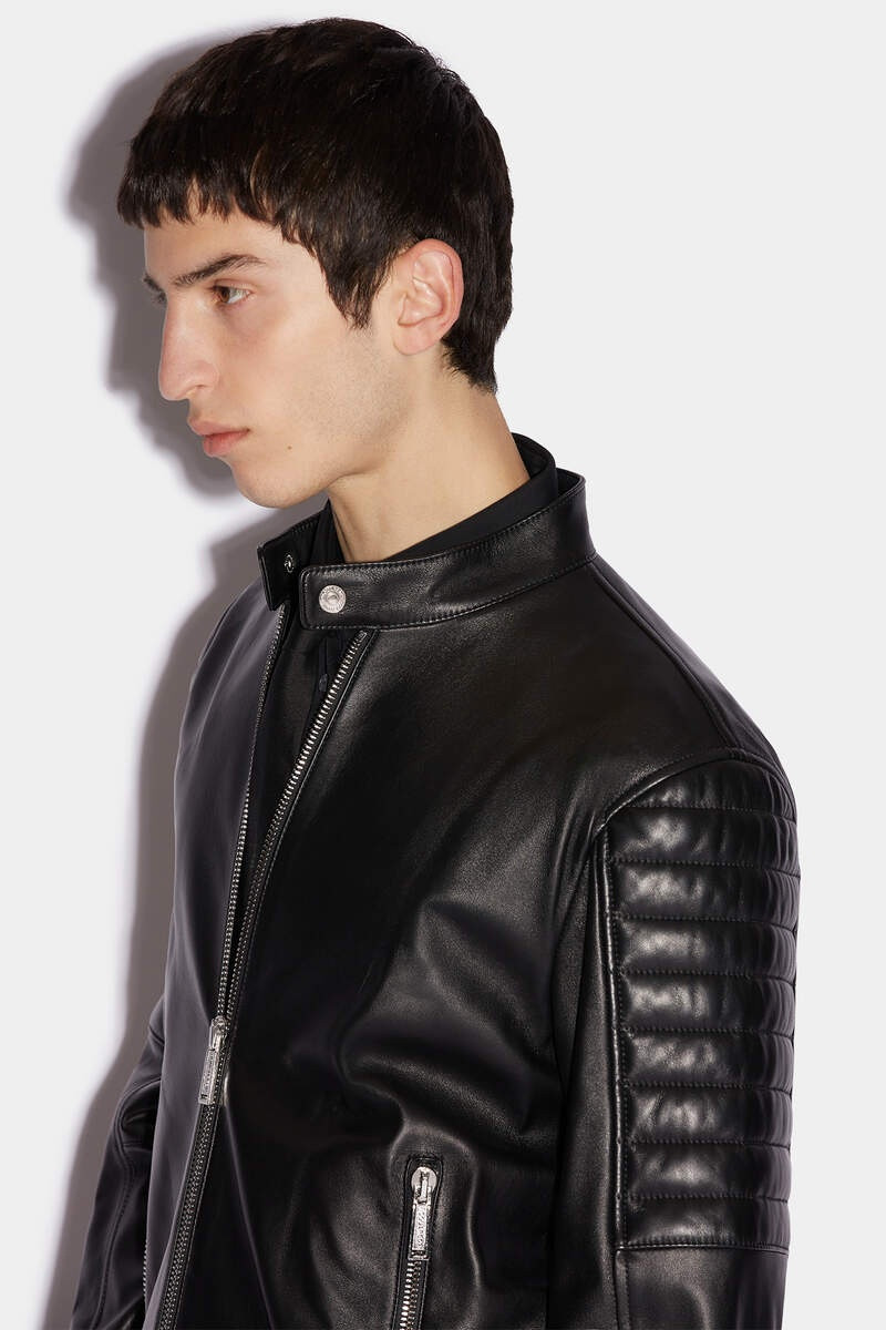IBRA BLACK ON BLACK BIKER JACKET 3