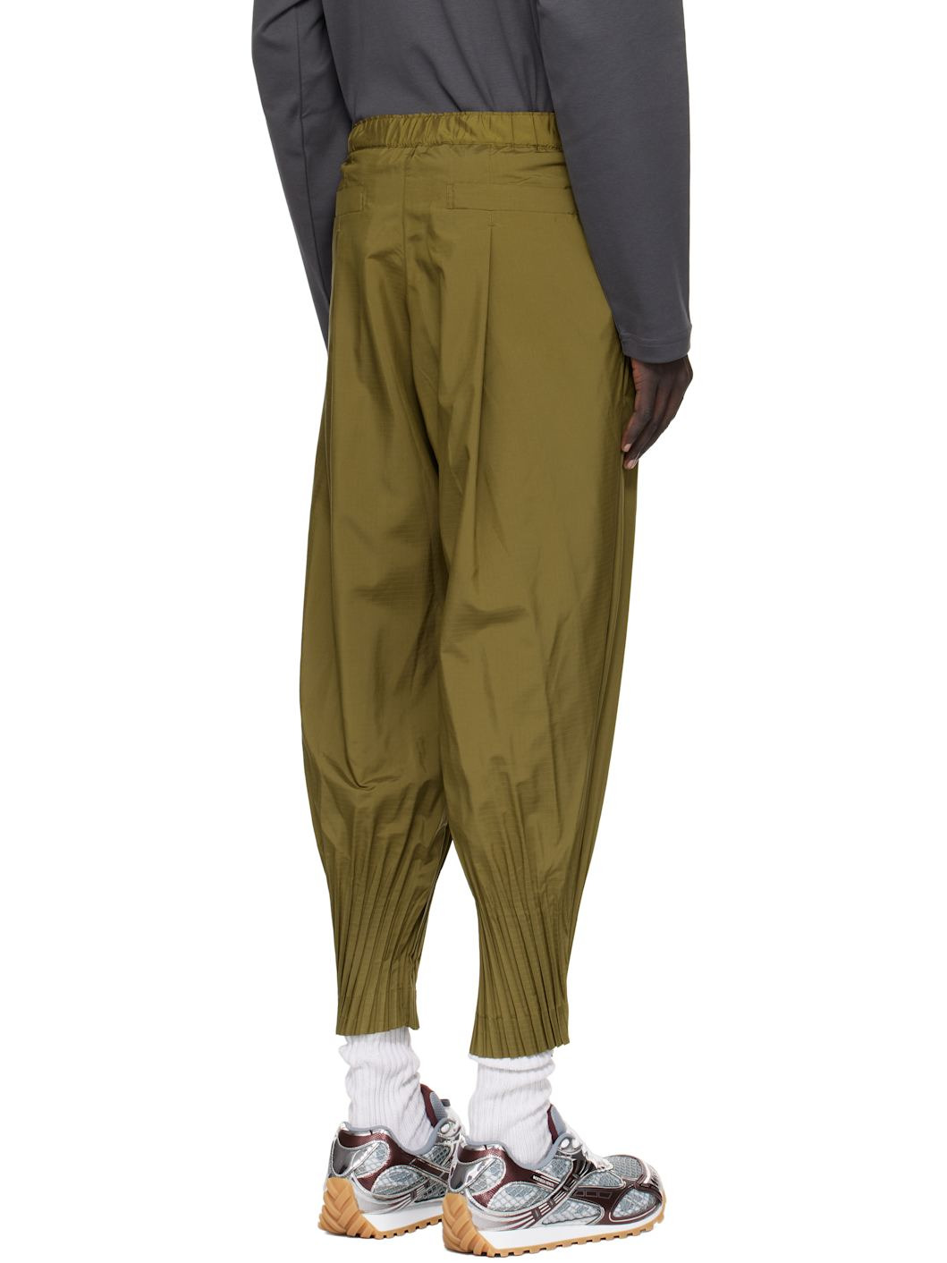 Khaki Cascade Trousers - 3