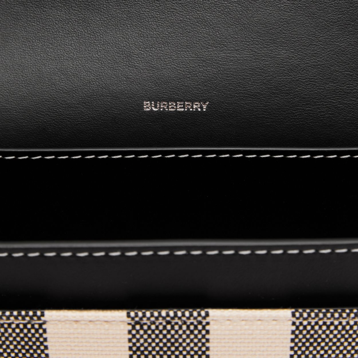 Check Cotton Jacquard Penny Bag - 9