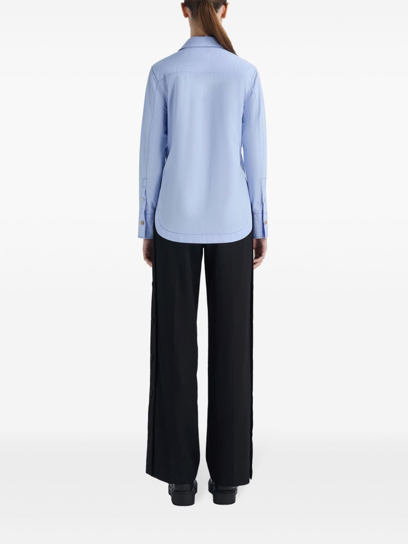 Side wrap cotton shirt 4