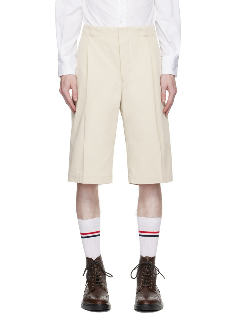 Off-White Single Pleat Shorts 1