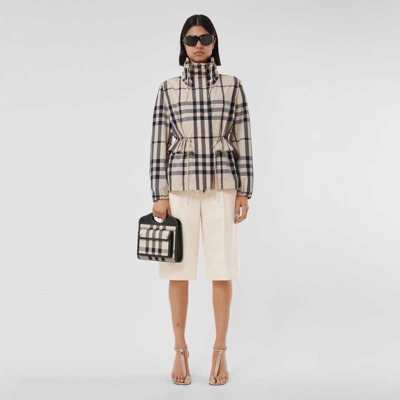 Burberry Mini Check Canvas and Leather Pocket Bag outlook